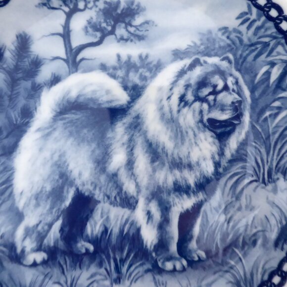 VINTAGE CHOW CHOW DOG PORCELAIN PLATE 2880 TOVE SVENDSEN DENMARK - Picture 2 of 6